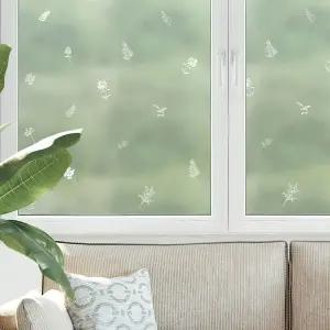 유리창시트 1mX2m 미니허브/창문시트지 반투명 현관문 레터링스티커