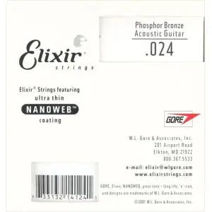 [하프클럽/]통기타 낱현 기타줄 0.24게이지 4개 세트 현악기용 부품