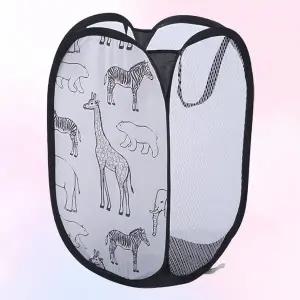 휴대용 메쉬 세탁바구니 접이식 빨래통 다용도 수거함 (WFKBF36)