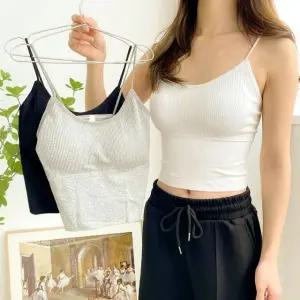 편안한 브라렛 스타일 골지 나시 이너웨어 속옷 (WFKBOIK)