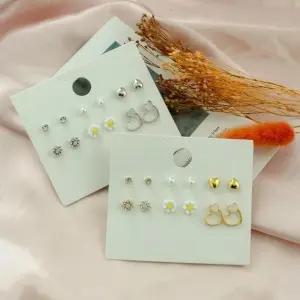 여자 귀걸이세트 큐빅 6pcs 트렌드 악세사리 여름패션 (WFKBONI)