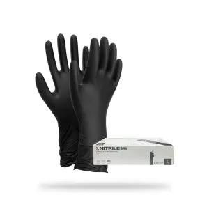 팔목긴 니트릴장갑 블랙 100매 (식품용) 니트릴장갑 고무장갑 위생장갑