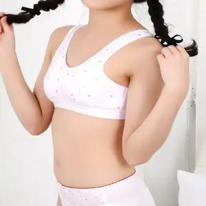 [하프클럽/]주니어용 하트패턴 편안한 1단계 브라 착용감 우수 브라딕 소프