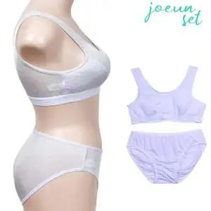 [하프클럽/]주니어 스포츠브라 하트 디자인 1단계 런닝형 편안한 인견 브라