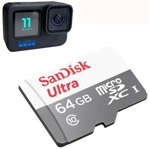 [하프클럽/]삼각대 고프로 11 메모리 카드 블랙 SD 액션캠 호환 64GB