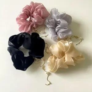 고품질 드롭 펄 곱창 머리끈 여성 유니크 헤어악세서리 (WFKBOQ3)