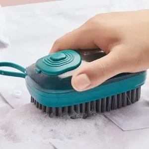 세제 주입형 타일 욕실 청소솔 일체형 브러쉬 세탁 (WFKBQW9)