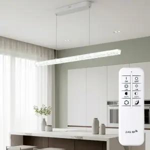 엔젤 라인 리모컨 펜던트 조명 32w LED 색변환 식탁등 1000mm 라인 테이블 조명