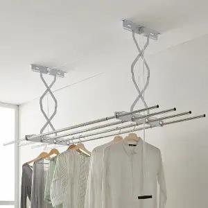 다용도실길이조절빨래봉 국산 스테인레스 렉 스텐 원룸세탁걸이대 2단 (WFKBCW6)