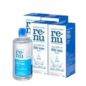 리뉴 후레쉬 355ml x 4개 소프트 렌즈 세척액
