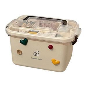 약 상자 수납 가정 구급상자 다용도 2단 약통 업소 소형 대형 중형 구급함