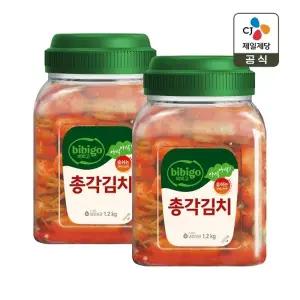 비비고 총각김치 용기 1.2kg x2개