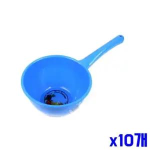 욕실 플라스틱 손잡이 자루바가지 대 -색상랜덤 x10개