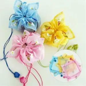 [이거찜] 전통 복주머니 선물포장 꽃이 피어나는 전통 구디백 꽃모양