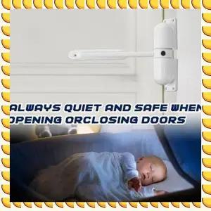 BAAU 4피스 자동 도어 클로저 세트 키트 스프링 도어 클로저 세트 키트 헤비 듀티 셀프 클로징 힌지 게이트