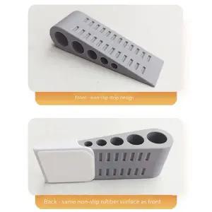 FLYY-3Pack 도어 하단용 도어 스톱 가 있는 고무 스토퍼 웨지 문을 열어두는