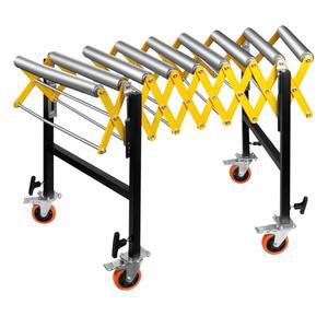 800파운드 조절 가능한 컨베이어 롤러, 22.8인치 롤러 접이식 회전 벨트, 스케이트 휠 벨트가 있는 알루미늄 합금 높이 최대 50인치까지 가능