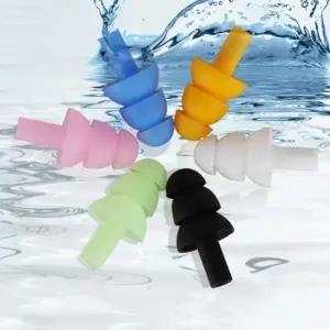 소음 차단 귀마개 실리콘 수영 물놀이 수면 귀마개