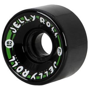 VN L A 백스핀 젤리 롤 야외 롤러 스케이트 휠 - 62mm 78A 경도, 투명 우레탄 8팩