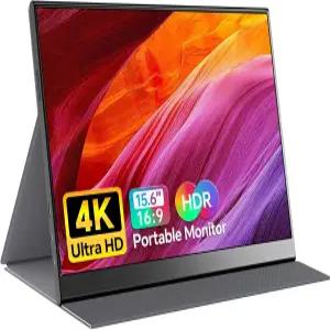 Anyuse 4K 휴대용 모니터 156인치 3840x2160 UHD USBC HDMI 노트북 100 RGB IPS 컴퓨터 게임 디스플레이
