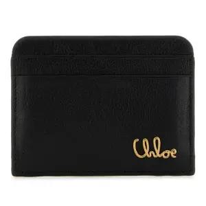 블랙 가죽 슬림 카드 지갑 CH25AP480O37 001