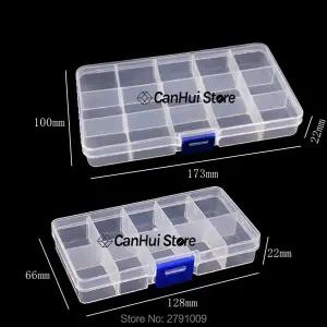 1015 그리드 슬롯 전자 부품 나사 이동식 보관 나사 도구 케이스 휴대용 실용적인 DIY 도구 포장 상자