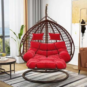 야외 스 흔들 정원 주물 그네뛰기 블랙 행잉체어 차단 보호 태양열 라탄그네의자 파티오