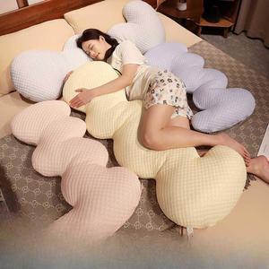 꽈배기바디필로우 구름모양 긴베개 여름 회색 포옹 시원한 125x50cm 수면 안고자는