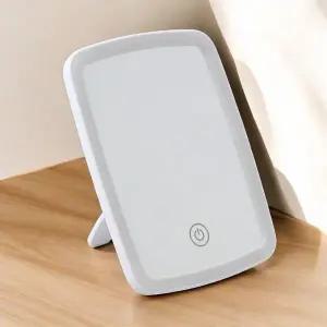 고품질 LED 조명 메이크업 탁상거울 3모드 화장용거울 조명거울 (WFKDTBB)