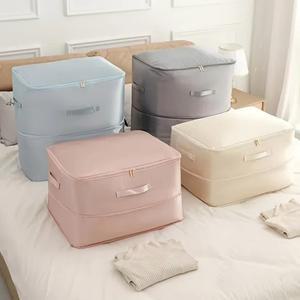 공간 절약형 압축 보관 토트 백 의류  담요 용  다목적 직사각 패브릭