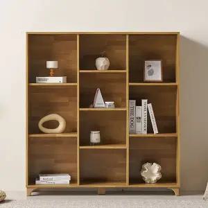 [가온퍼니처]폴리 멀바우 책장 정리장 수납장 사무용 가구 1200X295X1281 10칸