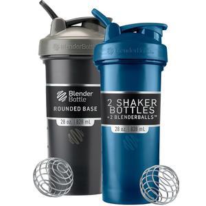 [미국배송] 블렌더보틀 클래식 V2 셰이커 병으로 단백질 쉐이크와 운동 전에 완벽 28온스(2팩) 블랙 및 네이비