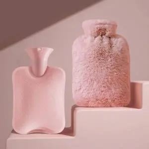 고품질 물주머니 보온 찜질팩 온수 겨울 생리 극세사커버 생리 (WFKEMRM)