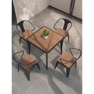 4인용 야외 테이블 사각 벤치 펜션 세트 120x60x72cm 길이80 체어 업소용