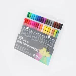 더블 헤드 붓펜마커 세트 36색-블랙바그림마카 화방 드로잉 용품 스케치 컬러 디자인