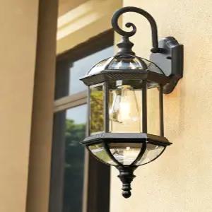 야외 벽등 클래식 랜턴 조명 빈티지 블랙 벽부착 외부등 현관 정원 테라스 방수 인테리어