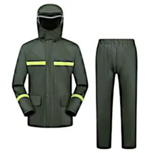 PVC 방수 작업용 분리형 비옷 안전우의 오토바이 배달남성 낚시우비 자전거 배달비 빅사이즈 산업용 업무용