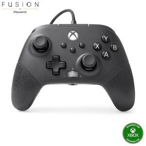[포르르] PowerA FUSION Pro 4 Xbox Series X|S용 유선 컨트롤러, 조절 가능한 높이 엄지 스틱, 홀 효과 매핑 버튼, 공식 라이선스, One 및 Windows 10/11에서 작동합니다