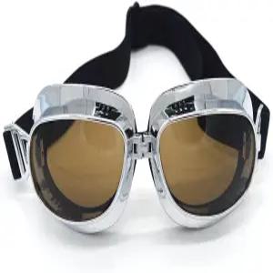 에사 모터사이클 고글 빈티지 파일럿 레트로 모터크로스 하프 헬멧용 아웃도어 안경 스포츠