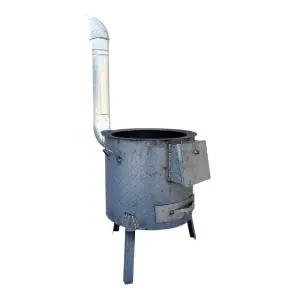 드럼통 소각로 화목 장작 고리 주물 화덕 그릴 화로대 불 레트로 캠핑