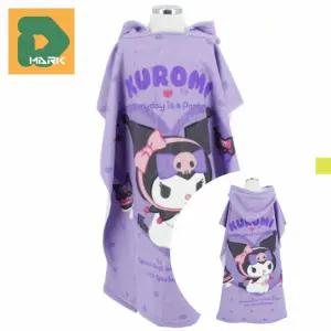 예쁜 샤워가운 후드형 준비물 부드러운 여아 목욕가운 물놀이 수영장 캐릭터 비치가운 타올 아동용 가운