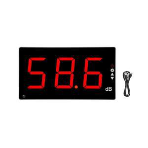 대형 LCD 스크린 월 장착 디지털 소음 측정기가 있는 멀코트 수준 측정기 데시벨 모니터링 테스터 30-130dB 측정 범위(음향 경보 포함)