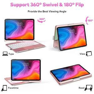 아이패드 11세대(2025년형)용 새로운 매직 키보드, 에어 7 11 케이스, 360도 플립 백라이트