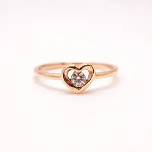 14k 하트 큐빅 반지 OPJJR9843