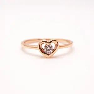 14k 하트 큐빅 반지 OPJJR9843