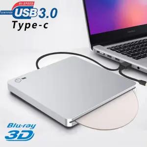 CD롬 플레이어 USB30Type C 외장 블루레이 드 버너 터치 팝업 흡착형 DVD-RW CD BD-RE 콤보 레코더