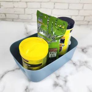 펜트리 정리 바구니 블루 미니 사각 바스켓 수납바구니 소품바구니