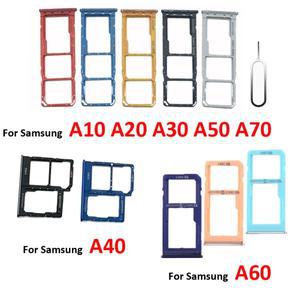 SIM 카드 트레이 어댑터 홀더 삼성 호환 A10 A20 A30 A40 A50 A60 A70 A80 전화 블랙 나노 마이크로 SD 슬