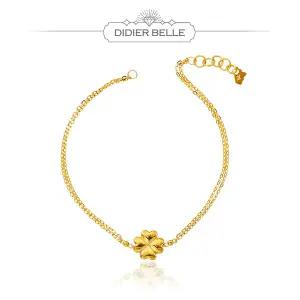 디디에벨라 24k 순금 통통 클로버 팔찌3.75g
