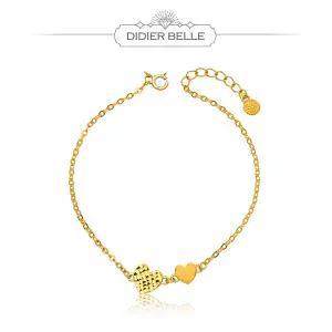 디디에벨라 24k 순금 양면 하트 팔찌3.75g